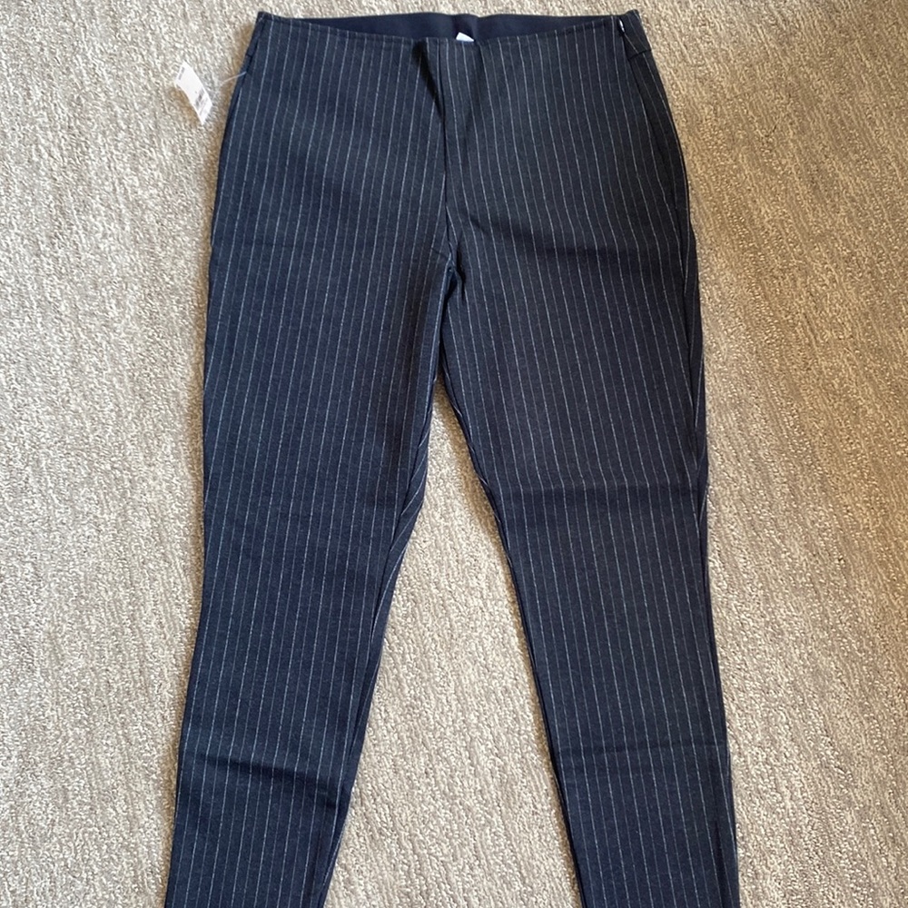 Gap Pinstriped Leggings Sz Large